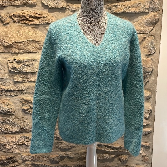 Moda International Sweaters - Vintage Mohair Wool Blend MODA Intl Blue Sweater